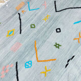 Handmade moroccan berber carpet 208 x 149 cm