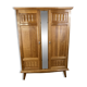 Armoire Art déco en chêne massif restaurée – années 1930-1940