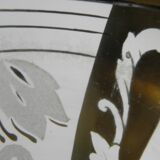 Glass vase with gold decorations, Belgium, 1930s