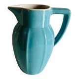 Vintage blue ceramic decanter