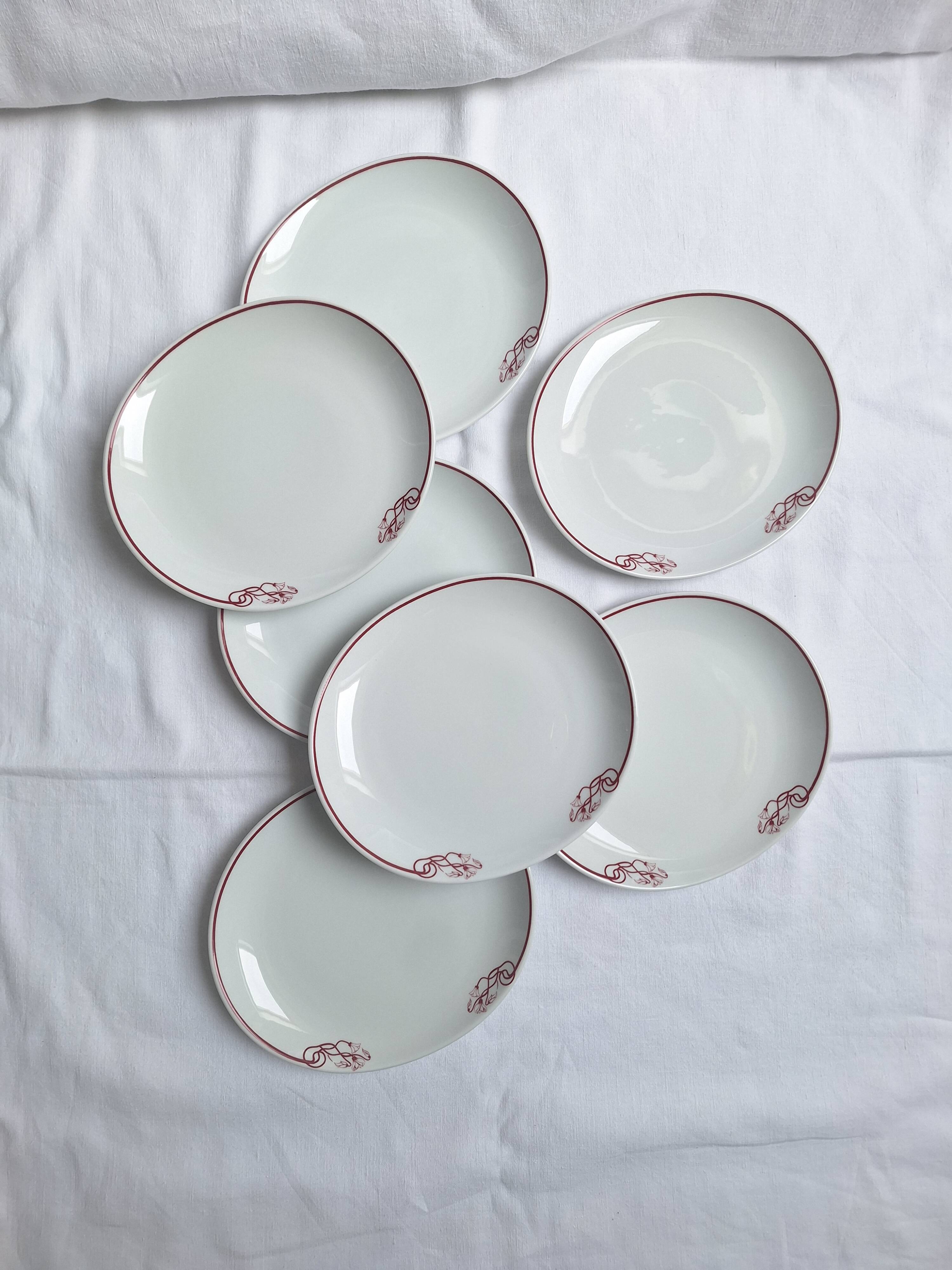 Oval dessert plates Pillivuyt