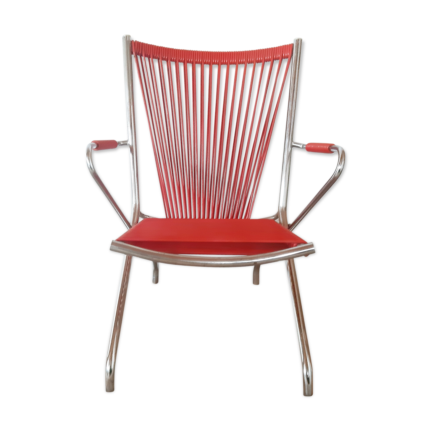 Vintage scoubidou armchair