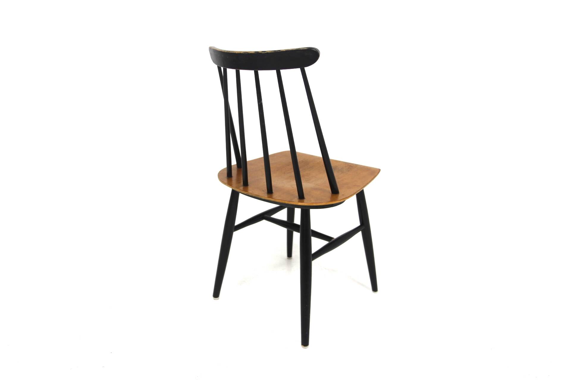 Set of 4 Scandinavian "Fanett" chairs, Ilmari Tapiovaara, Sweden, 1960