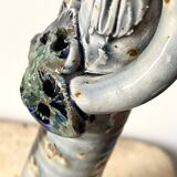 Anthropomorphic ceramic candlestick