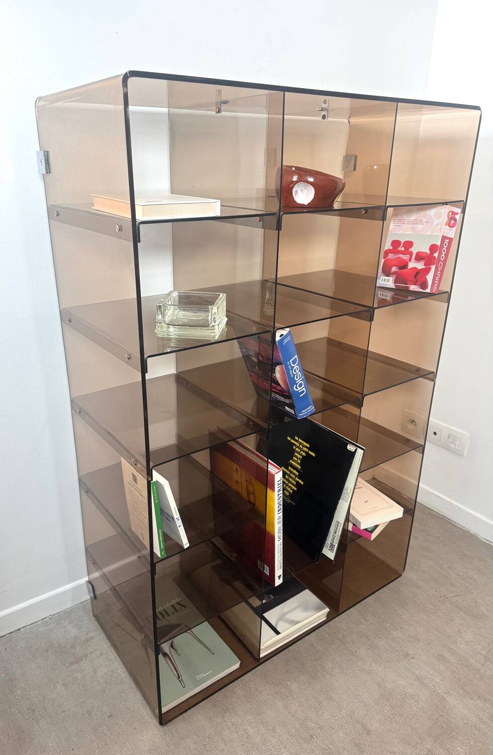 Rare Library 18 Smoke Acrylic Compartments - Michel Dimas