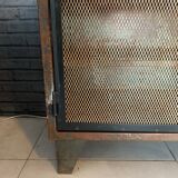 Old steel workshop cabinet