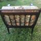 Black wood armchair and canning