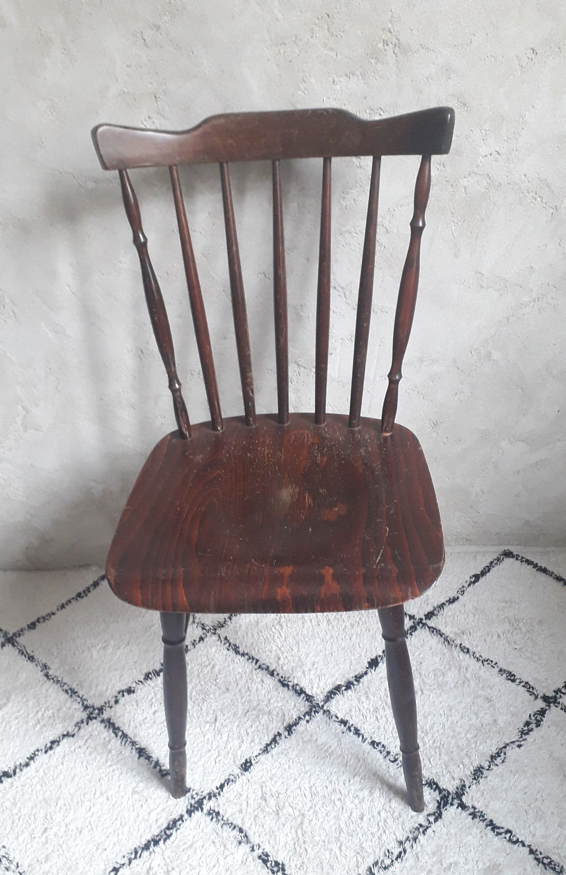 Set de 4 chaises bistrot dépareillées