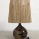 Vintage ceramic lamp and jute rope