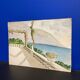 Watercolor seaside landscape recto/verso