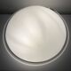 Plafonnier vintage en verre opalin Saturne Leucos 1970 Italie Diamètre 39