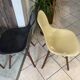 Lot 4 chaises dsw fibre noyer eames herman miller vintage