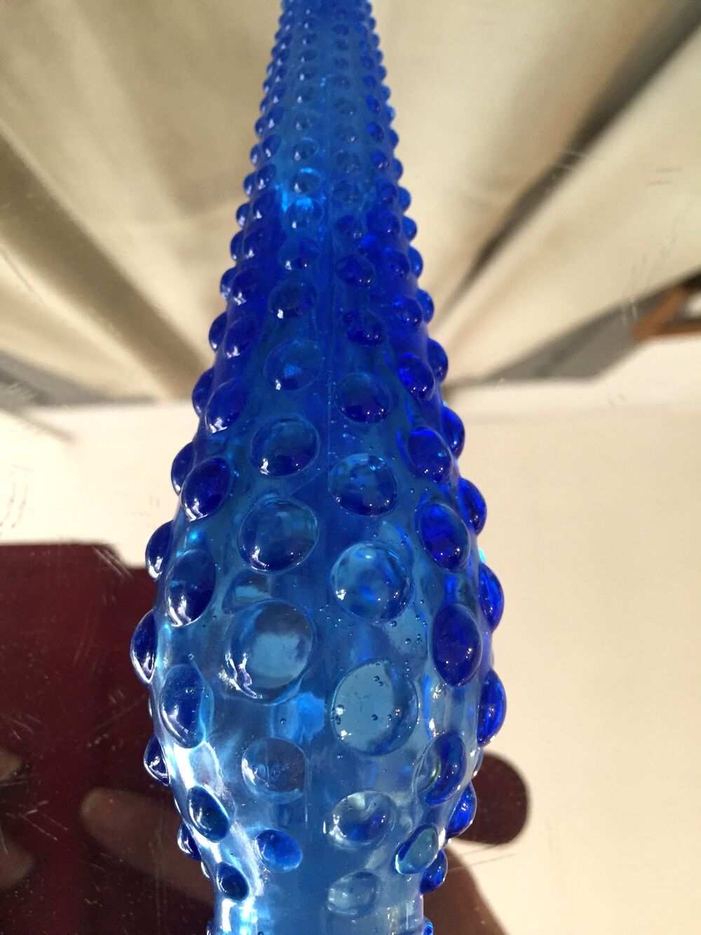 Superb cobalt blue bottle empoli genie made in italy