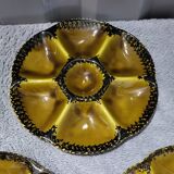 Authentic old vintage oyster set signed Gien France