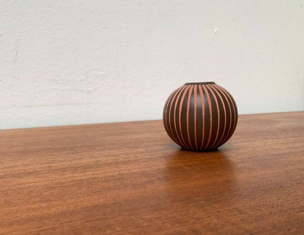 Wormser Terra-Sigillata pottery vase from Germany, mid-century, 1960s.