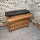 19th-century oak commode