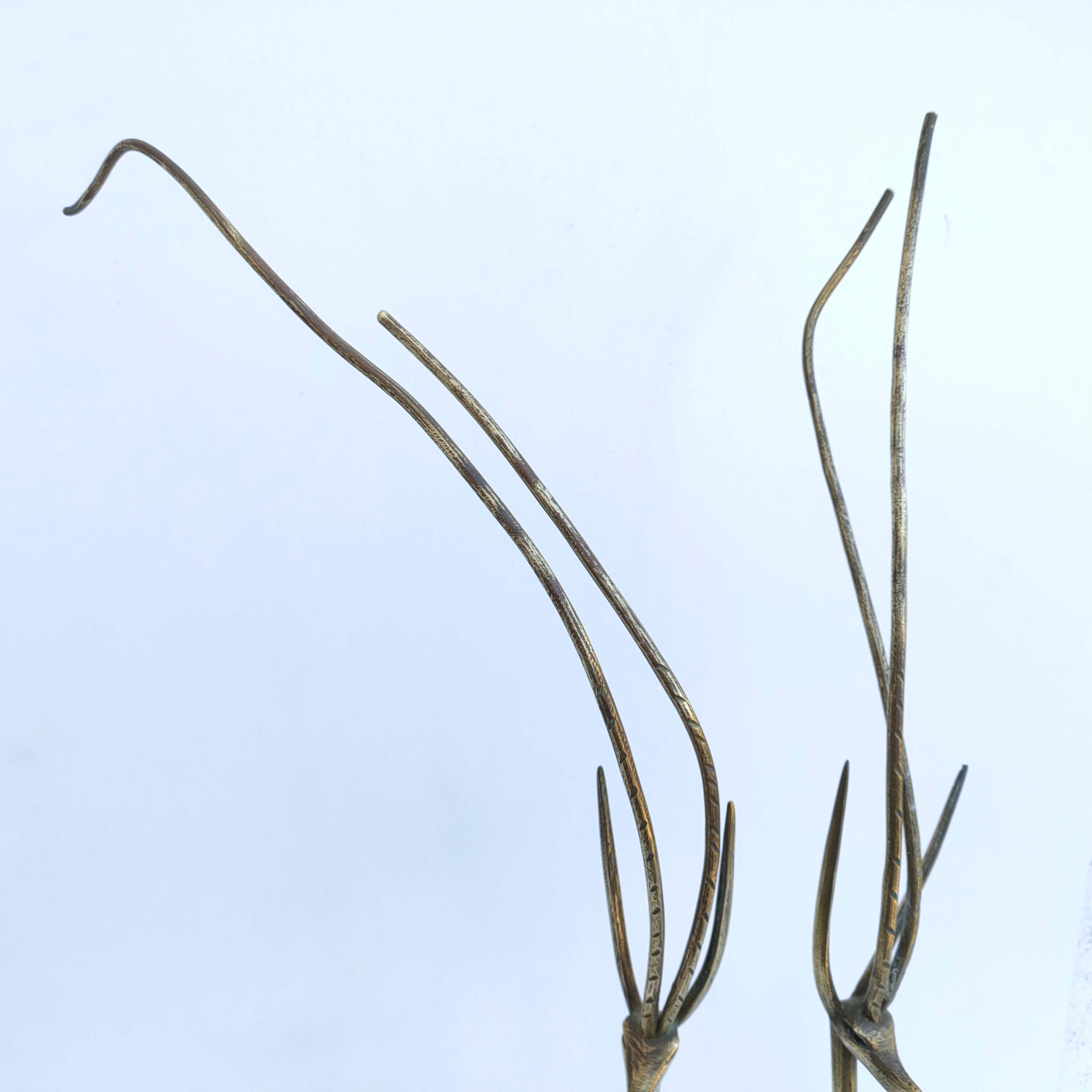 Brass gazelle antelopes