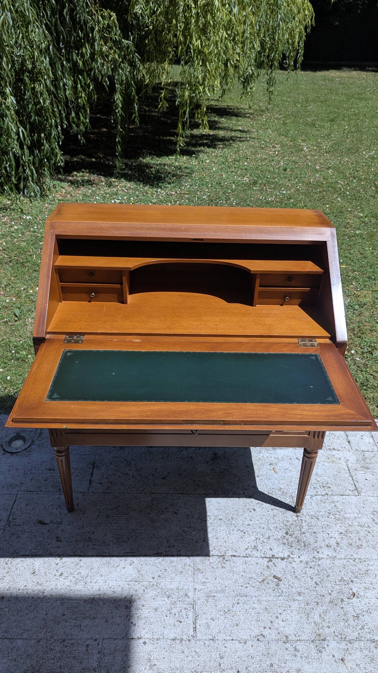 Slope secretary / Louis XVI style desk in wood – Very good condition