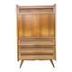 Secrétaire bois et rotin vintage