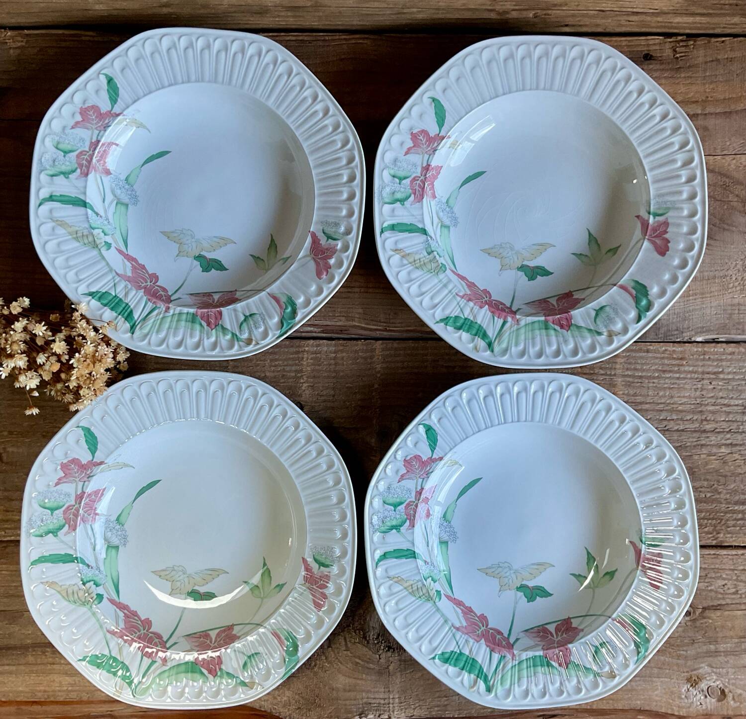 6 “Santa Clara” Spain soup plates