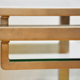 Jansen House coffee table by Guy Lefèvre steel glass 1970