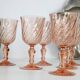 Set de 6 verres a vin rose