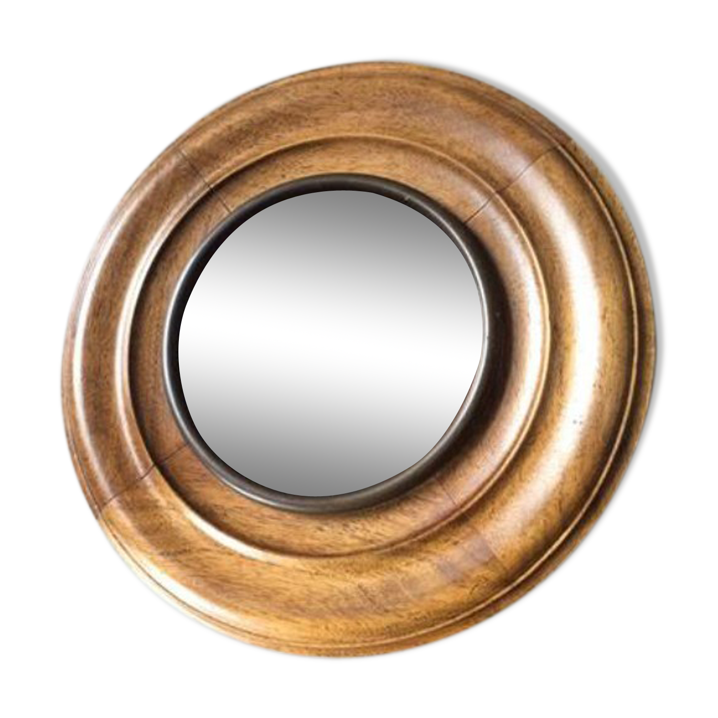 Antique mahogany wall bracket with glass lid