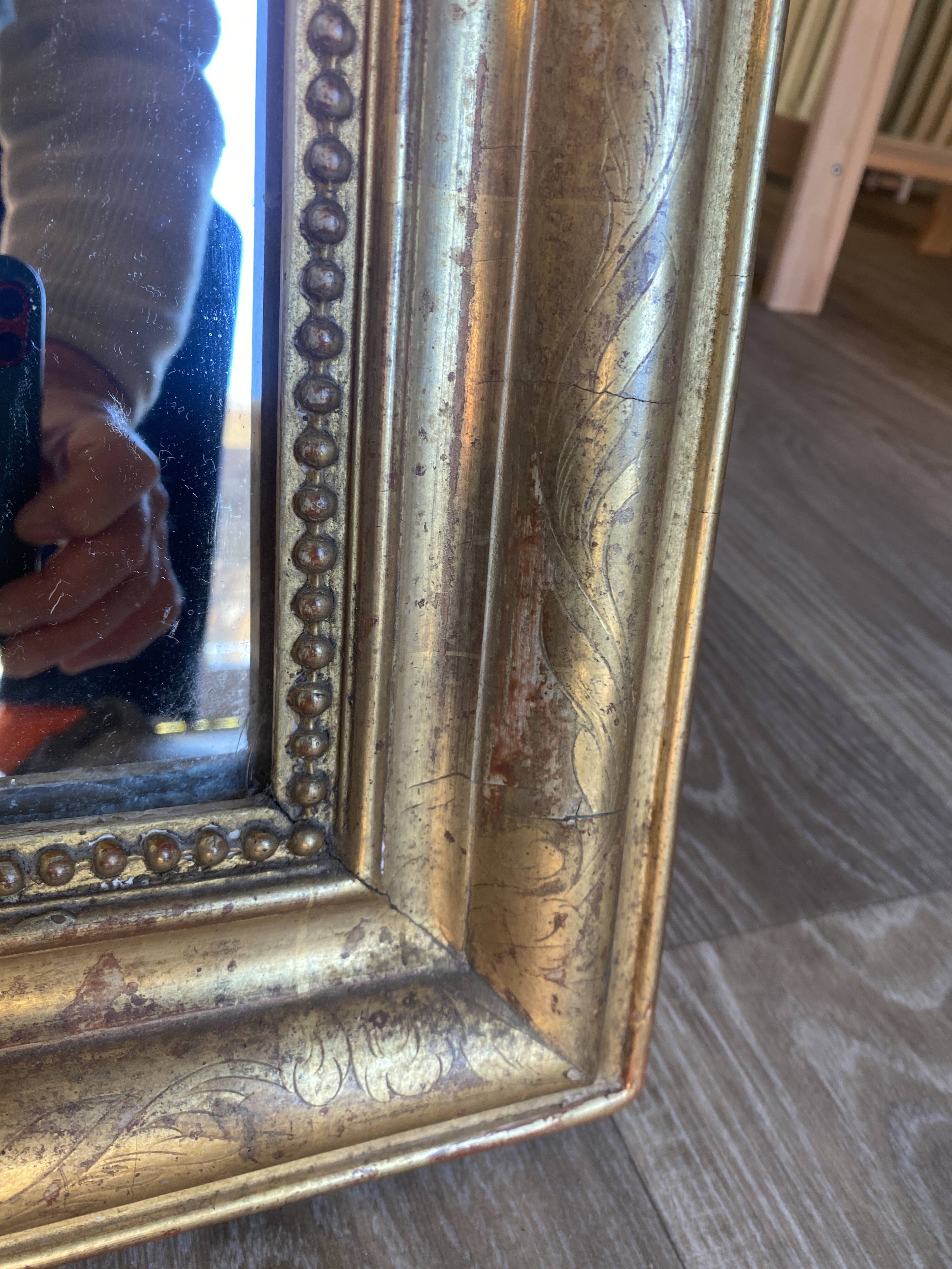 Louis Philippe gold mirror 109x78