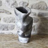 Sculptural raku vase