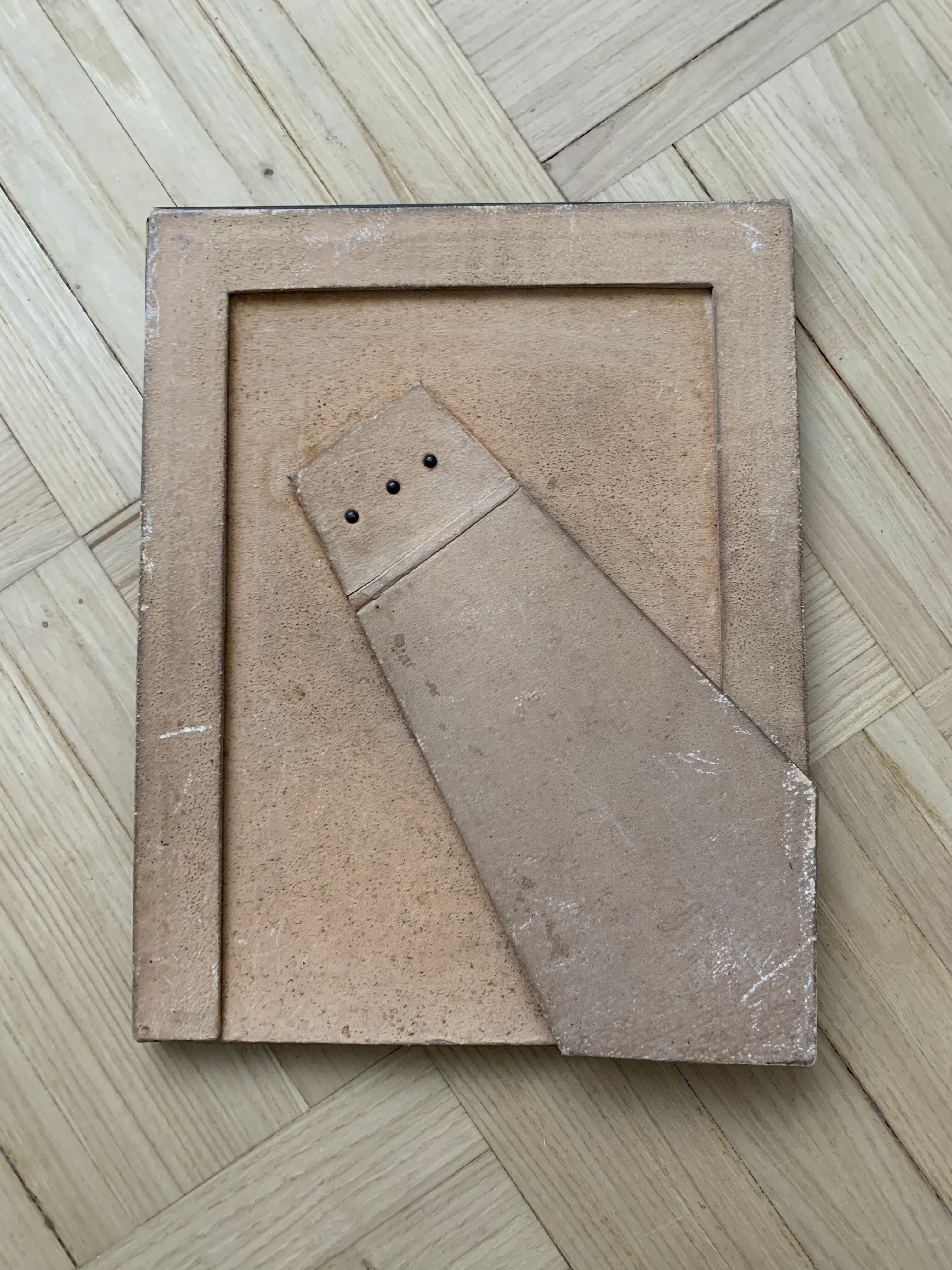 Old beveled mirror frame