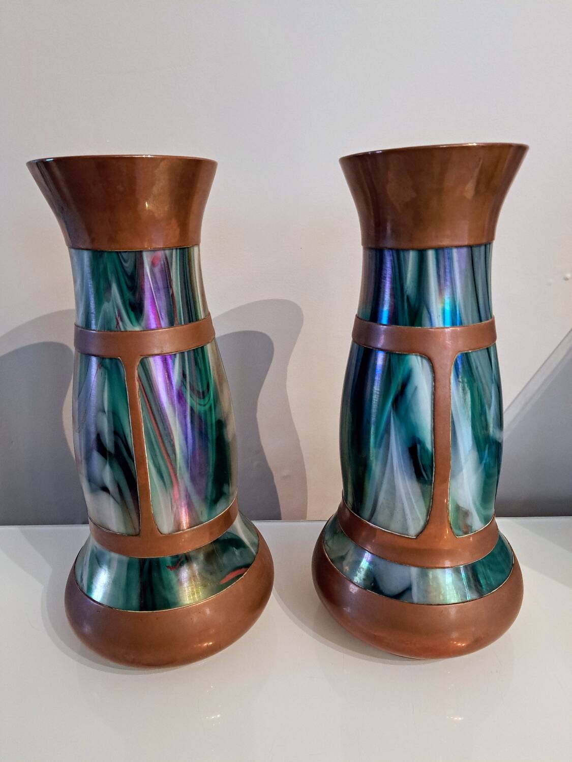 Pair of Art Nouveau Jugendstil vases