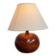 Solid walnut ball lamp