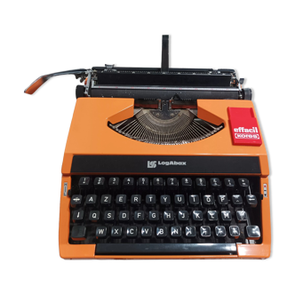Machine à écrire LogAbax vintage 1970'