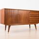 Enfilade Sven Andersen en teck, design scandinave, milieu du siècle moderne, 1
