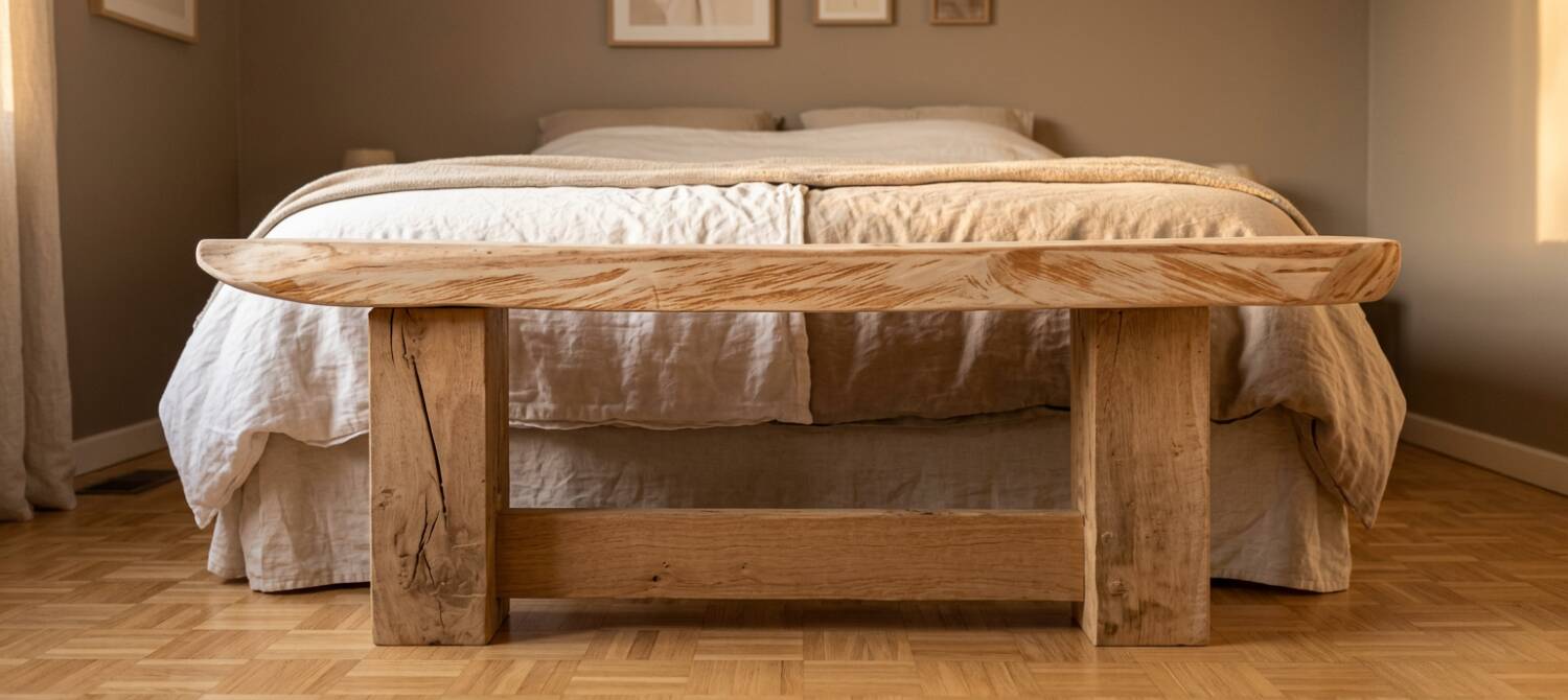 Banc en bois massif