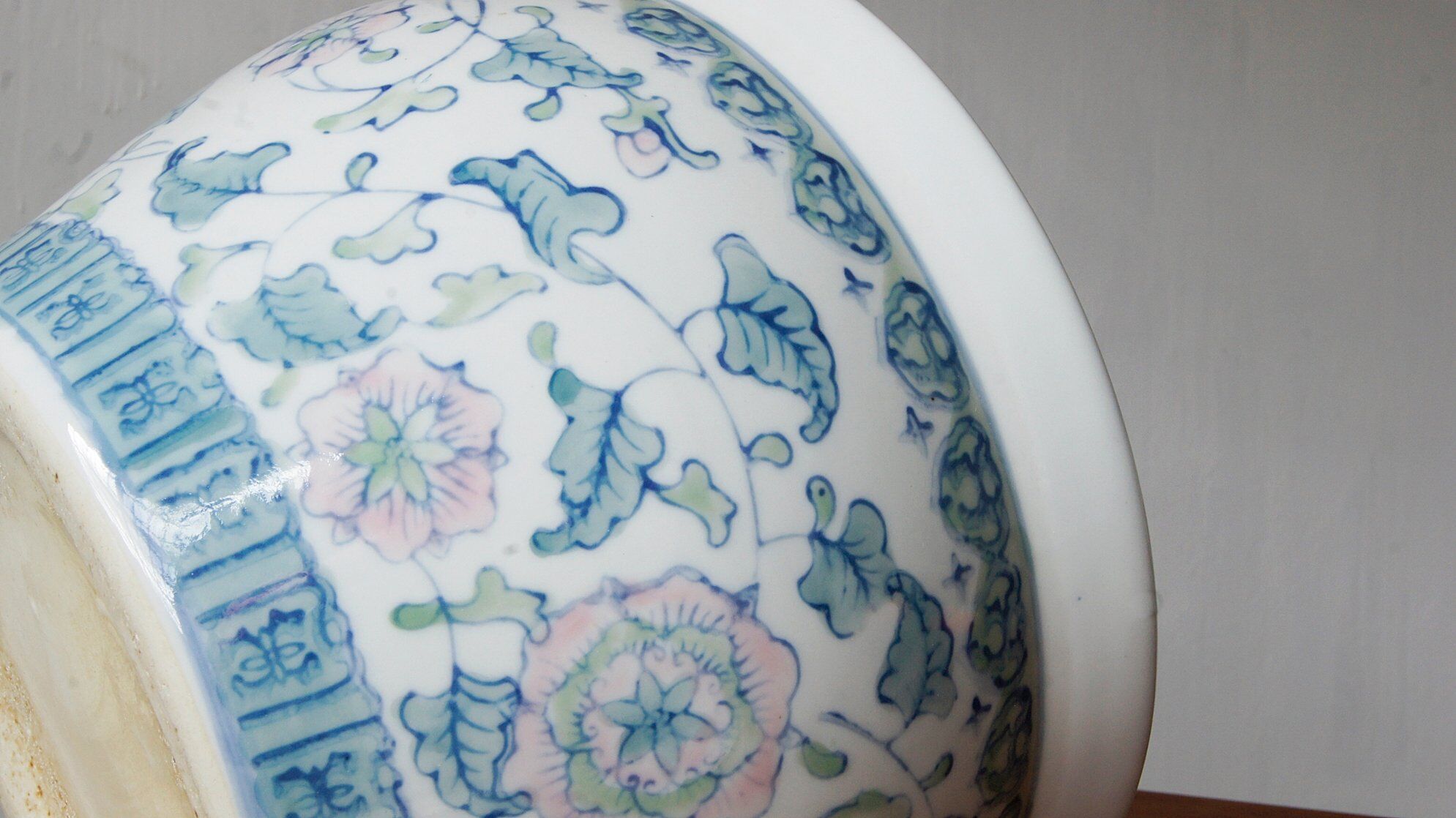 Pot de plantes en porcelaine vintage Chine