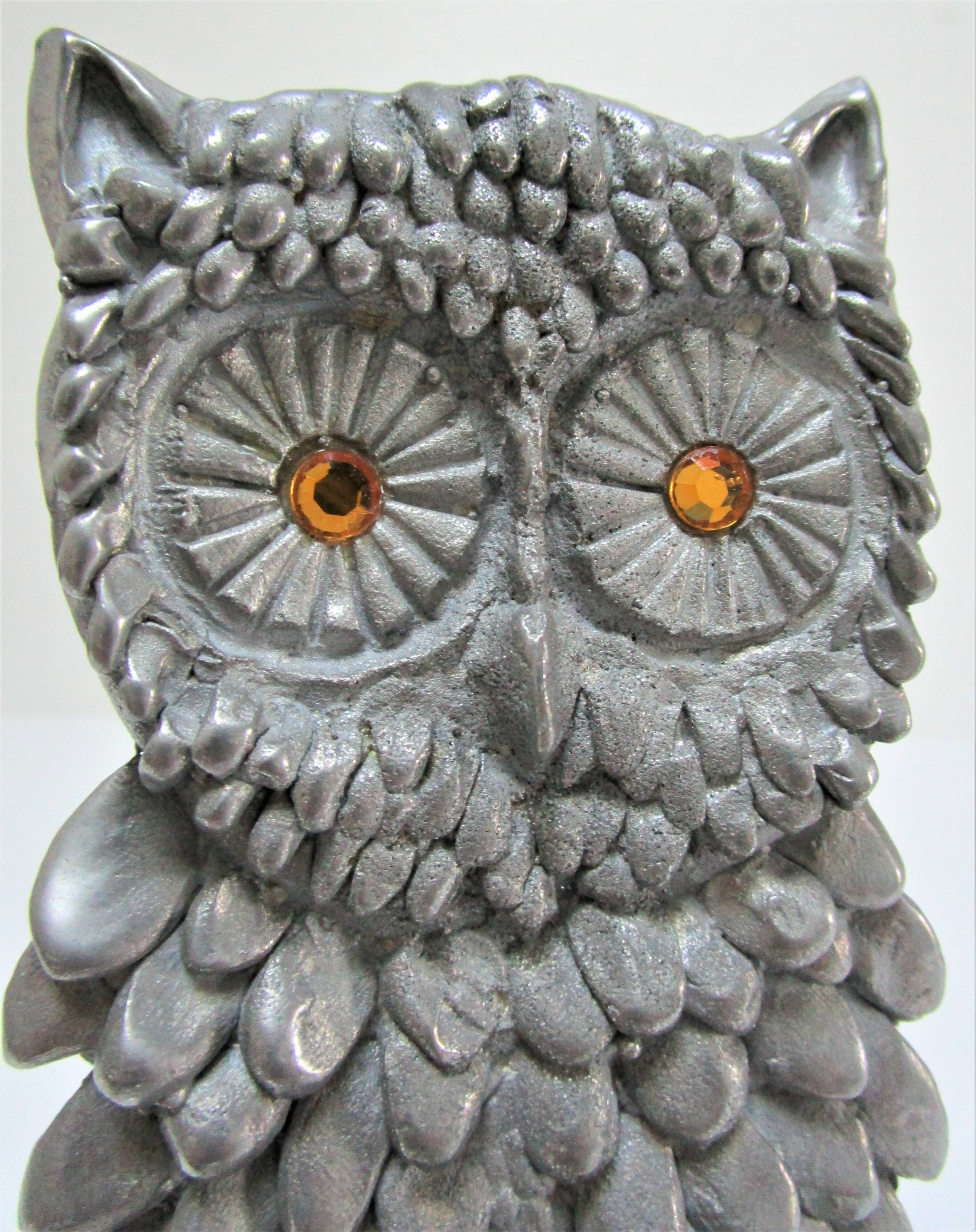 Sculptural paper press nice cast aluminum design 70s