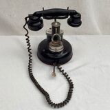 Old phone BCI model 1924 in metal and bakelite