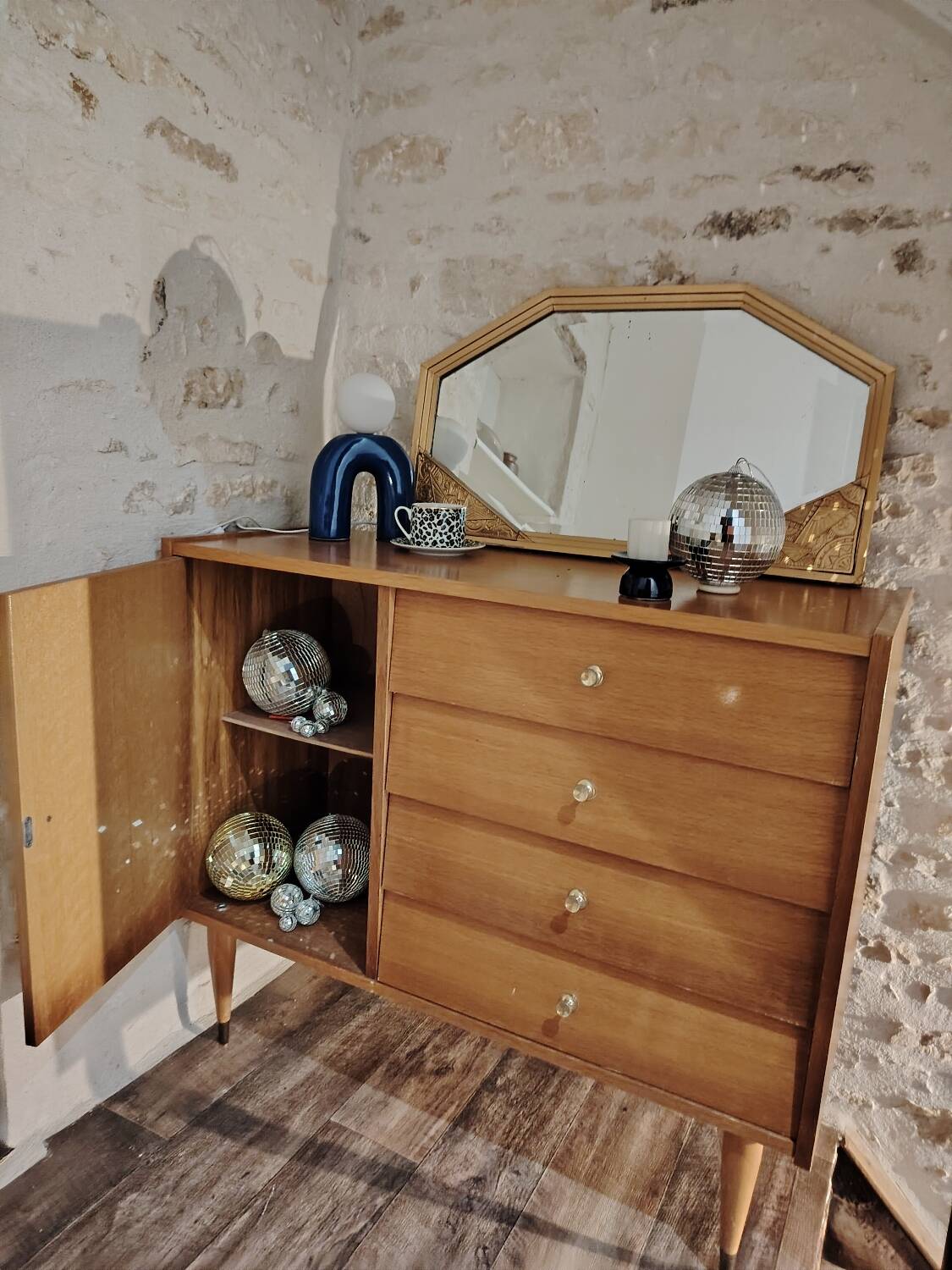 Commode asymétrique 70's