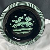 Assiette Art déco Panthère par Ilse Claesson, Suède début XXème