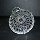 Diamant candlestick candle holder in molded pressed glass by Portieux Vallerysthal