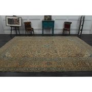 1970s Vintage Persian Handknotted Wool Orange Oversize Area Rug❤ 282x380