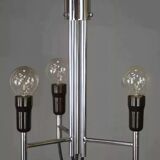 Chrome pendant light, Italian design, 1960s