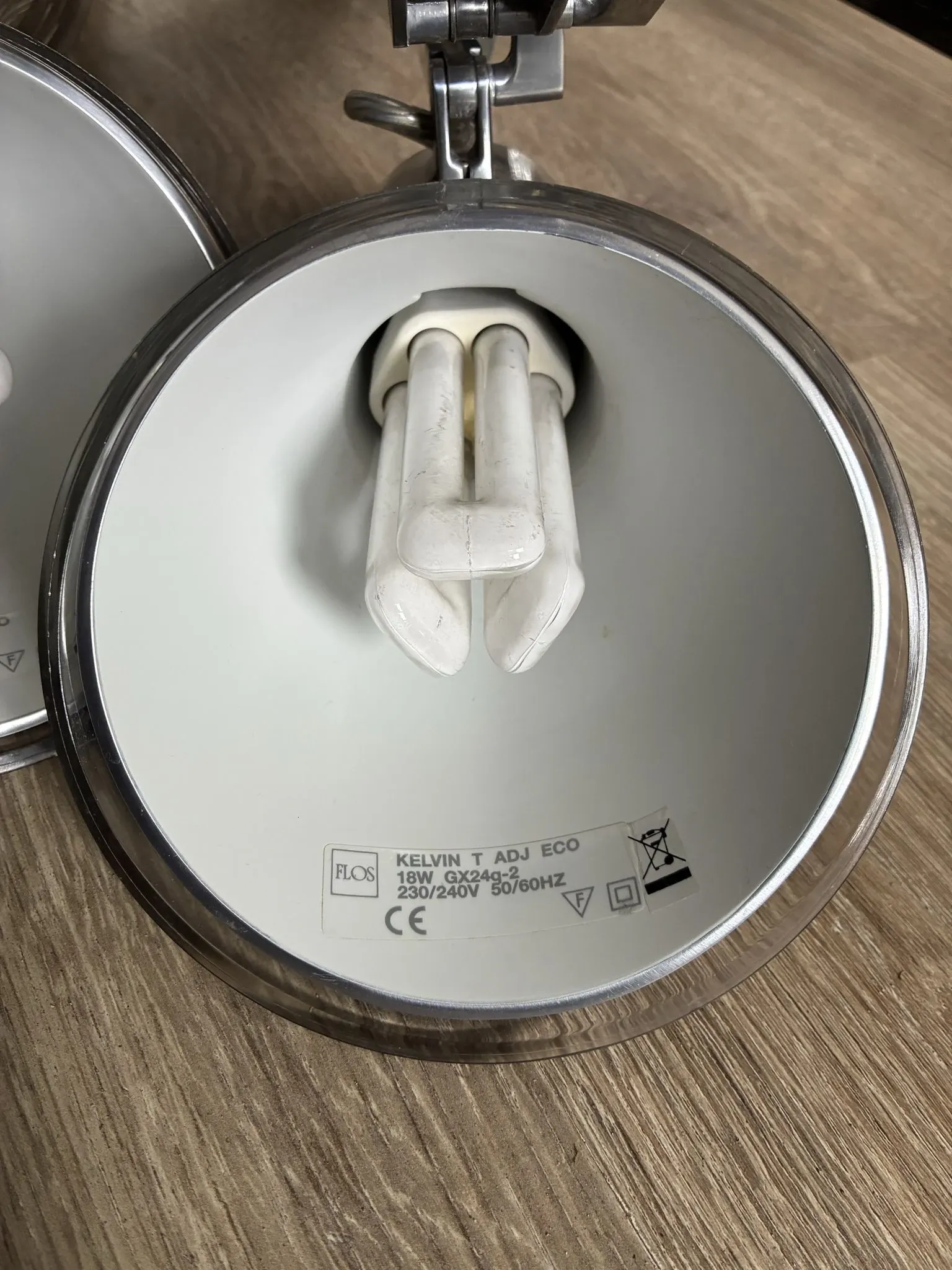 Pair of Flos Kelvin lamps by Antonio Citterio, wall-mounted version