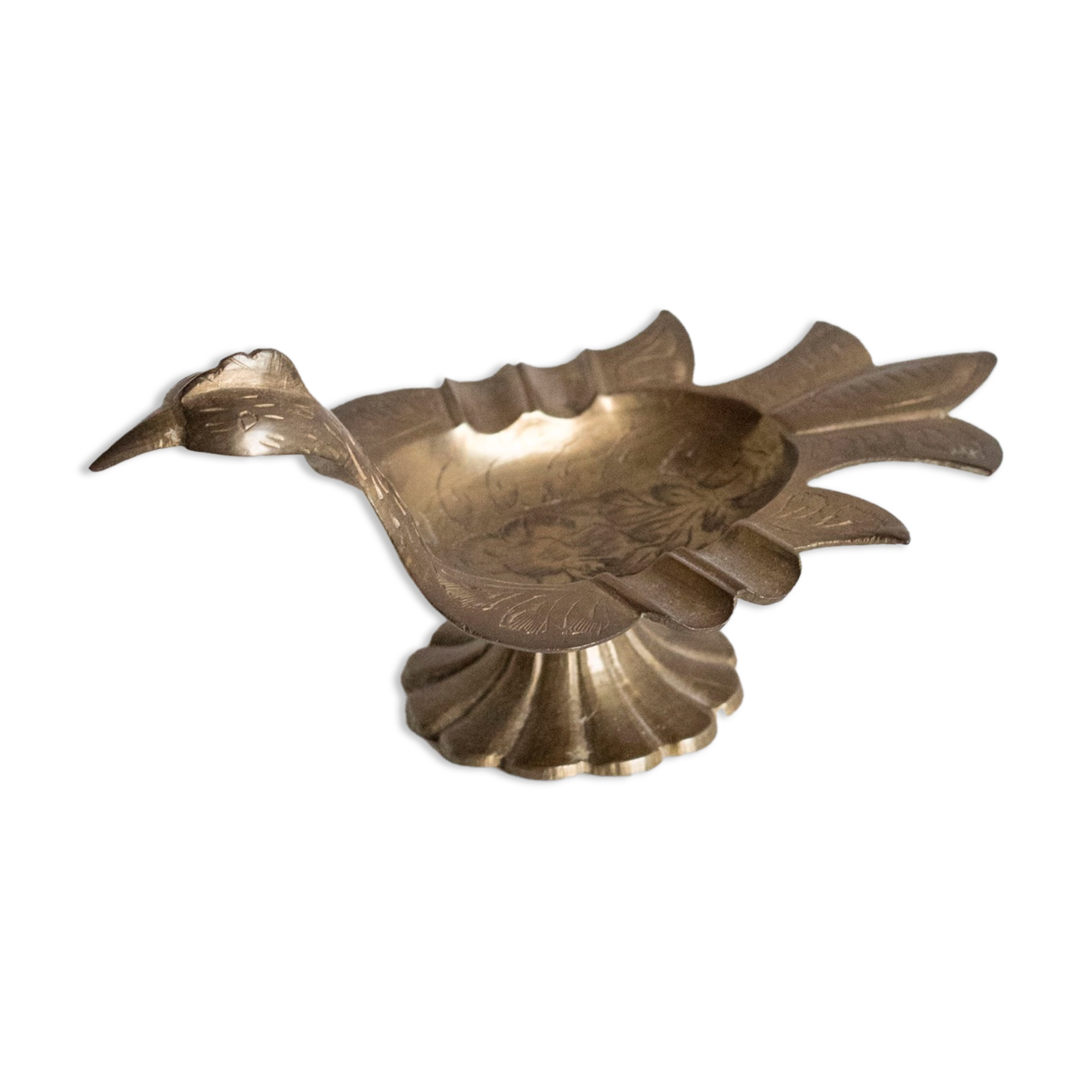 Empty pocket / old brass ashtray