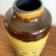 Veb haldensleben 3045a - grand vase est-allemand de la rda - design moderne tactile du milieu du siècle