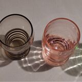 Vintage shooter shot glasses series of six assorted colors