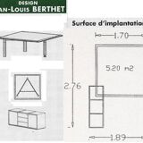 Rare! Kvadrat CEO Desk by JL Berthet. Airborne / Mobilier International