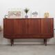 Buffet haut en teck, design danois, années 1960, designer : Børge Seindal, fabricant