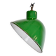 Industrial British Green Enamel Factory Pendant Lamp, 1960s